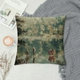 thumbnail image 2 of Qinduosi Euro Bosporus French Country Vintage Toile Decorative Throw Pillow CoversHome Decor Pillow Case Square Pillowcase Cushion Cover for Indoor/Outdoor Sofa Living Room Couch Bed White, 2 of 5