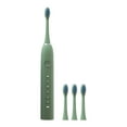 thumbnail image 4 of Xihbxyly Cepillo de Dientes Eléctrico, 4 Cabezales, 6 Modos de Limpieza, Eliminación Profunda de Manchas, Resistencia Al Agua Ipx7, 60 Días de Duración de La Batería, Recargable Por Usb, Color Verde,, 4 of 7
