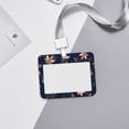 thumbnail image 6 of Susaid Autumn Leaves With Blue Print ID Badge Holder with Double-Sided Windows Horizontal Hard Plastic Case Black Card Protector Pouch for Office School ID Credit Cards, 6 of 7