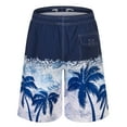 thumbnail image 3 of Men's Beach Shorts Quick-Dry Swim Trunks with Mesh Lining & Velcro Pocket, 3 of 8