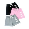 thumbnail image 2 of Delliss Toddler Girls Shorts Set 3 Pack Girls Butterfly Printing Drawstring Shorts Kids Summer Shorts Set, 2 of 5
