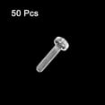 thumbnail image 3 of Unique Bargains M2x10mm Plastic Phillips Bolts PC Pan Head Machine Screws Transparent 50 Pack, 3 of 5