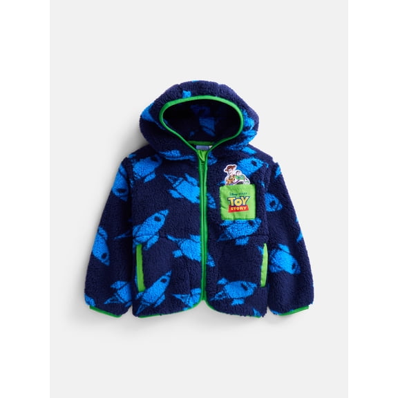 Toy Story Toddler Boys Fleece Full Zip Hooded Jacket, Sizes 12M-5T
