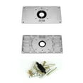 thumbnail image 3 of Aluminum Router Table Insert Plate with 4 Rings and Screws for Woodworking Benches Router Table, 3 of 8