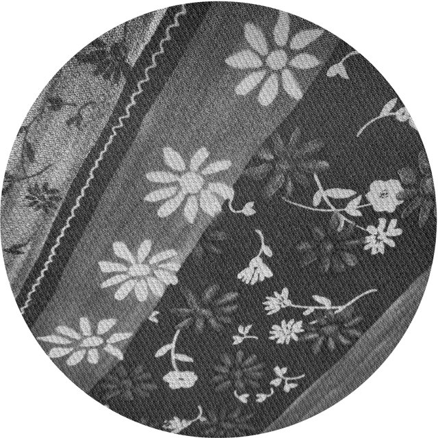 Ahgly Company Tapis d'Intérieur Lavable en Machine Carré Transitionnel Gris Canon, 3 Pieds Carré