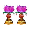 thumbnail image 2 of Led  Light  Flower Lamp  Buddha Lamp 1 Pair LED  Light Buddha  Lamp USB Powered Light Transmitting Engraving Pattern Household LED Lamp 15x7.5cm, 2 of 5