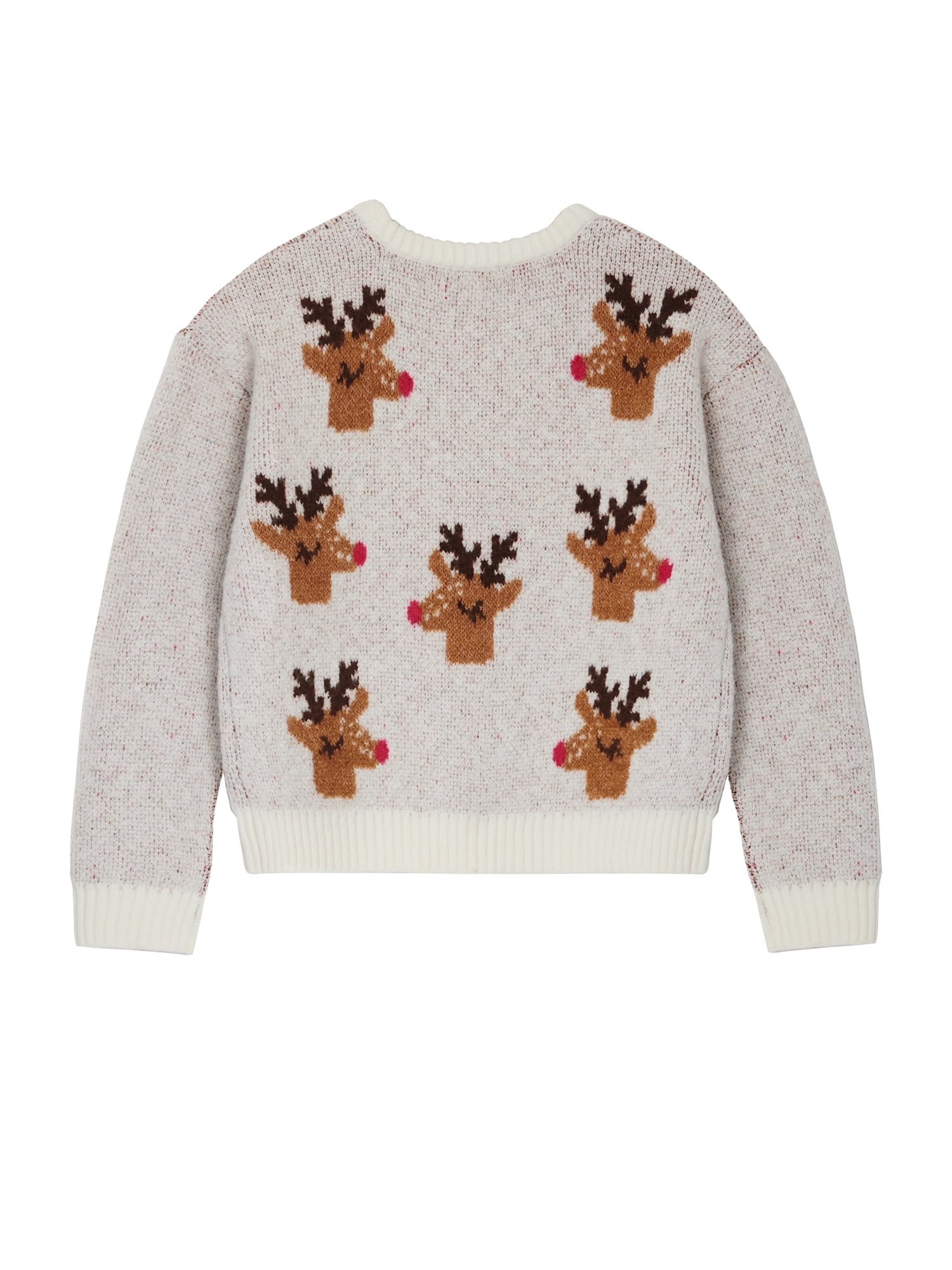Planet Gold Girls Bow Print Ombre Sweater, Sizes 12M-18