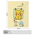 thumbnail image 2 of Pokemon Pikachu Throw Blanket Cute Flannel for Boys Girls Men Women, 2 of 7