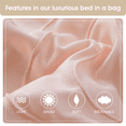 thumbnail image 5 of Lanco Pink Comforter Set California King Size , 7 Pieces Invisible Embroidery Bedding Set , Floral Design , Solid Color, 5 of 6