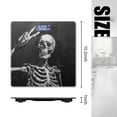 thumbnail image 2 of Bathroom Scale, Highly Accurate Digital Body Scale,Precisely Measures Weight up to 400 lbs-Black And White Painting Of Skeleton Making Rock Sign, 2 of 4