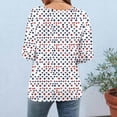 thumbnail image 7 of Zivyakyron T-Shirts Womens Summer Everyday Fourth of July Patriotic Lady's Tops 3/4 Sleeve Loose Casual Clothes, 7 of 7