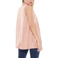 thumbnail image 3 of Women's Sleeveless Long Body Open Draped Front Solid Cardigan Vest S-3XL, 3 of 4