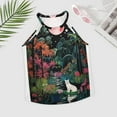 thumbnail image 2 of Cat Moon Jungle Women's Loose Round Neck Summer Sleeveless Vest, 2 of 6