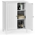 thumbnail image 2 of Giantex Bathroom Floor Cabinet, Freestanding Side Storage Cabinet with Double Doors and Adjustable Shelves, 23.5 x 12 x 31.5 inches (White), 2 of 8