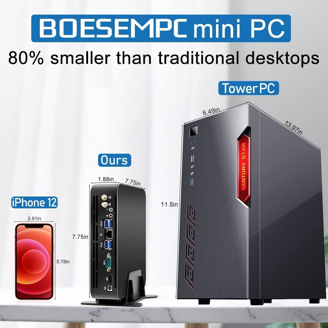 MSECORE Mini Desktop PC, Small Computer Core i9-9880H 2.3-4.8GHz