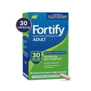 Natures Way Fortify Daily Pre+Probiotic Adult Capsules, 30 Billion Live Cultures, Unisex, 30 Count