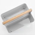 thumbnail image 5 of mDesign Plastic Divided Shower Caddy Organizer, Bamboo Handle - Gray/Natural, 5 of 8