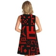 thumbnail image 2 of Sigee Geometry Dash (62) for Women's Sleeveless Dress Relaxed Fit Dress with Pockets, 2 of 7