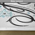 thumbnail image 6 of Ambesonne Tattoo Place Mats Set of 4, Butterfflies and Leaves, Standard Size, Blue Black and White, 6 of 6