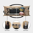 thumbnail image 4 of Bolsa de tela TopDesign con iniciales personalizadas de yute con 5 bolsillos, 4 of 7