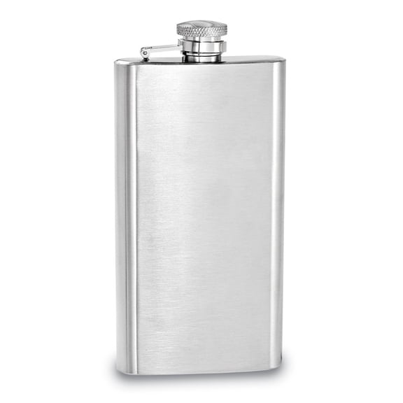 FB Jewels Brushed Stainless Steel 6oz Rectangle Flask
