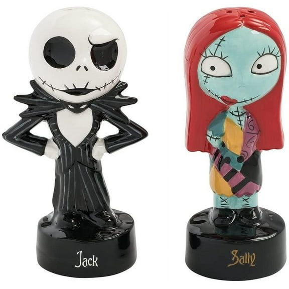 Nightmare Before Christmas Jack and Sally Salt and Pepper Set