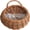 brown-B, variant on Handmade Natural Rattan Wall Planter, Woven Wall Mounted Flower Pot for Indoor Outdoor Plants, Hanging Boho Basket for Home Garden Patio Decor