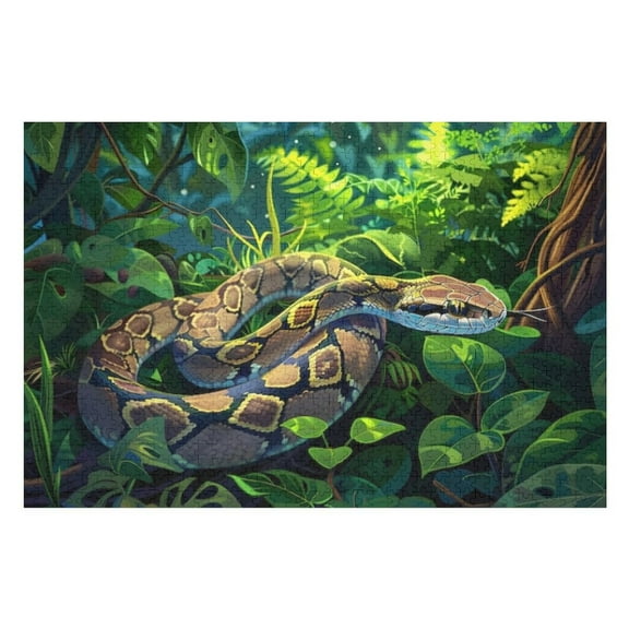 Puzzles for Adults 300 Pieces - Snake Puzzle for Stress Relief and Leisure Holiday Gifts Home Decor Collectibles