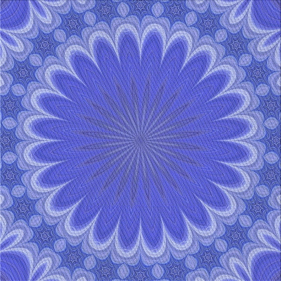 Ahgly Company Machine Washable Indoor Square Transitional Sky Blue Area Rugs, 7' Square