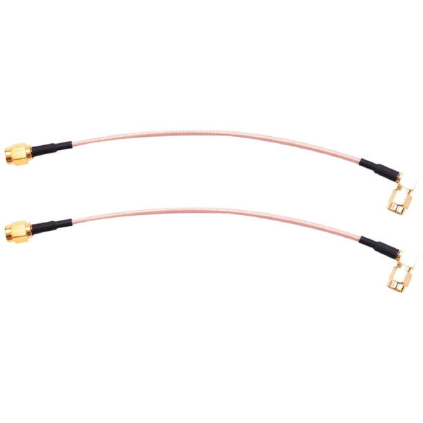 2piezas 6 Pulgada SMA Macho A SMA RG316 Cable Cola Jumper de Macho Clavija de Angulo Recto RG316