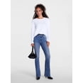 thumbnail image 3 of Scenario Women's Cotton Crewneck Tee with Long Sleeves, Sizes XS-XXXL, 3 of 6