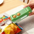 thumbnail image 4 of 2 in 1 Mini Sealer with Cutter,New Handheld Rechargeable Sealer, Crocodile Design Portable Sealing Machine for Chip Snack Small Packages (Green), 4 of 6