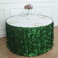 thumbnail image 2 of Efavormart 17FTX31" Rectangle Leaf Petal Taffeta Tablecloth - Decorative 3D Leaf Ruffle Table Cover for Forest Party, Wedding, Event, Dessert Tables - Green, 2 of 10