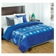 thumbnail image 1 of Cobertor Para Cama Individual De Borrega Diseño Cuadros Azul azul Elefantito E21253, 1 of 2