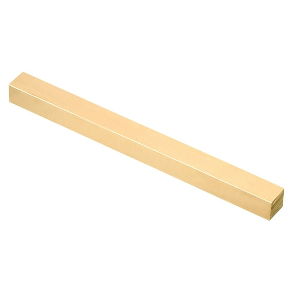 1/2x1/2x6" H59 Brass Square Bar, Solid Square Mill Stock, Brass