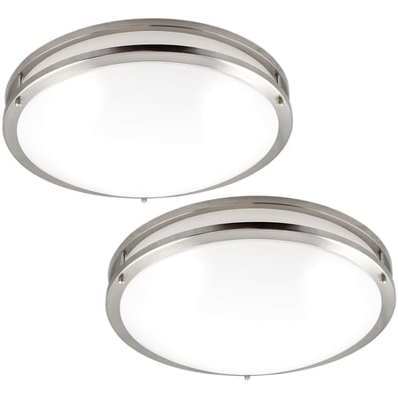 ceiling light fixture flush mount led bathroom inch soft 30w dimmable luxrite etl energy perfect kitchen star 5000k bright entryway