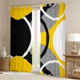 thumbnail image 2 of Castle Fairy Abstract Circle Stripes Boy Girl Blackout Curtains Set of 2 (52x84 Each),Vintage Aesthetic Window Curtains,Minimalist Mid Century Curtains and Drapes,Luxury Bedroom Decor, 2 of 6