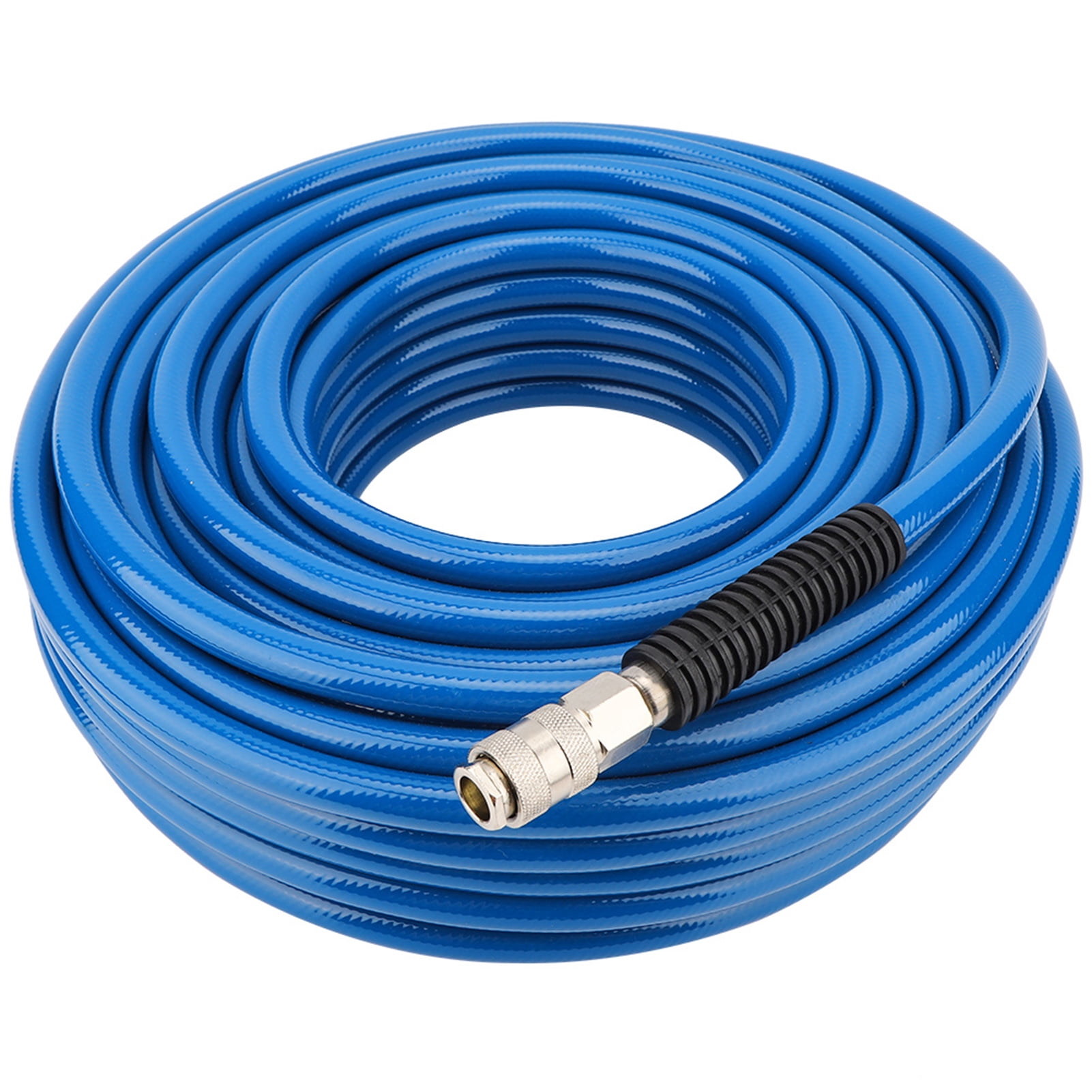 Pneumatic PVC Hose 30M Blue Flexible PVC Hose with Quick Connector for Air Compressor Industrial Use