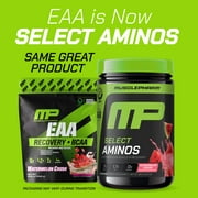 Muscle Pharm Select Aminos -EAA + BCAAs, Post Workout Essential Amino Acids Powder, Pre Workout Energy Supplement for Men & Women with Branched Chain Amino Acids, 30 Servings, Watermelon Crush