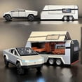 thumbnail image 2 of 1/32 Cybertruck Pickup Trailer Alloy Car Model Diecasts Metal Off-road Vehicles Truck Model Sound and Light Kids Toys Gift Toy Cars, 2 of 5