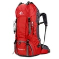 thumbnail image 2 of Free Knight-mochila de nailon para acampada y senderismo, bolsa para exteriores, bolsa de viaje deportiva para escalada, con cubierta para lluvia, 60L, 2 of 4