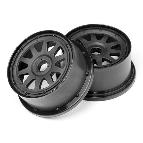 HPI 104971 Tr-10 Rear Wheels Black 120x65mm/-10mm Offset (2)