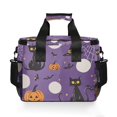 thumbnail image 7 of FORMRS Insulated Cooler Bag 24 Cans Capacity Soft Leakproof Lunch Box with Side Pockets, Halloween Black Cat, 7 of 7