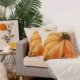 thumbnail image 6 of Unique Bargains Fall Pumpkin Outdoor Home Decorative Throw Pillow Covers (2 Count) Beige-4 18" x 18", 6 of 6