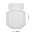 thumbnail image 2 of QUMIIRITY 10Pcs Supplements Bottle Storage White HDPE for Daily and Travel Use, 2 of 8