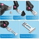 thumbnail image 5 of Cortaúñas de acrílico negro, cortaúñas ajustable de acero inoxidable, cortador de puntas de uñas falsas artificiales para proyectos de manicura de uñas postizas, 5 of 8