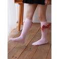 thumbnail image 5 of Yuemengxuan Kids Baby Girls Fashion Soft Bowknot Socks Stylish Knee-high Socks, 5 of 6