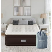 Beautyrest Duet 18” Queen Size Air Mattress with Dual Adjustable Built-in Pump - Blow Up Mattress Best for Camping, Guests, Travel