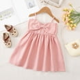 thumbnail image 6 of Gibobby Toddler Girl Dress Little Girls Short Sleeve Dresses 12 18 24 Months 2T 3T 4T 5T Summer Casual Skater Swing Twirly Sundress(6-7 Years,Red), 6 of 9