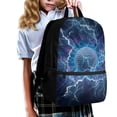 thumbnail image 3 of Yuyamidu Lightning Golf Ball Kids Backpack with Lunch Box, Water Bottle Sleeve, Pencil Case & Keychain, 17 inch Lightweight Sturdy Bookbag Set for Boys Ages 8-12, Elementary 3rd-6th Grade, 3 of 7